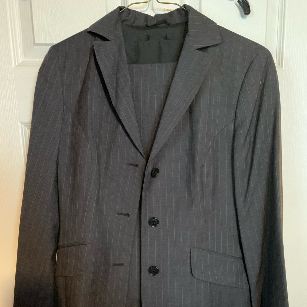 United colors of Benetton Gray pinstripe suit